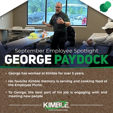 September 2024 Employee Spotlight: George Paydock