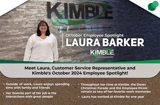 October 2024 Employee Spotlight: Laura Barker, Customer Service...