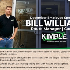 December 2024 Employee Spotlight: Bill Williams