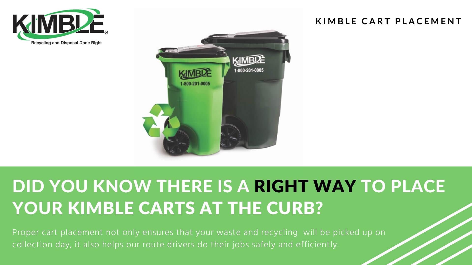 Kimble cart placement